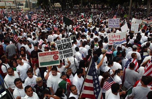 LA immigration march