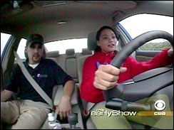 Teen, driving class