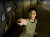 Actor Daniel Radcliffe as harry Potter in a scene from 'Harry Potter Order of the Phoenix.'