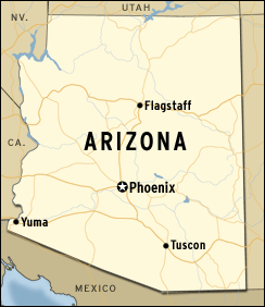 map of Arizona