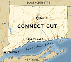 map of Connecticut