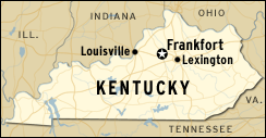 map of Kentucky
