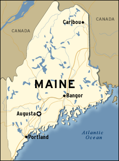 map of Maine