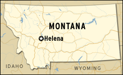 map of Montana