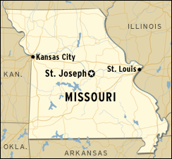 map of Missouri 