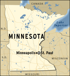 map of Minnesota