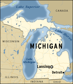 map of Michigan