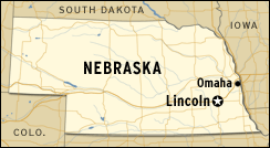 map of Nebraska