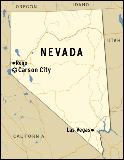 map of Nevada