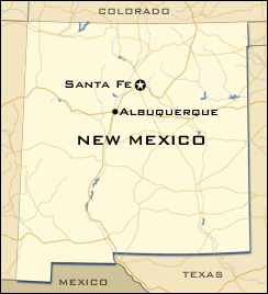 map of New Mexico