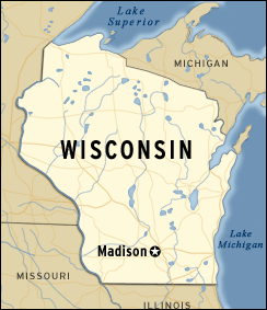 map of Wisconsin 