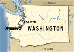 map of Washington