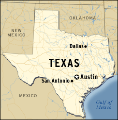 map of Texas