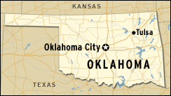 map of Oklahoma