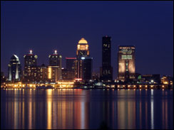 Louisville Kentucky skyline