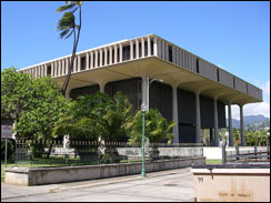 Hawaii capitol in Honolulu
