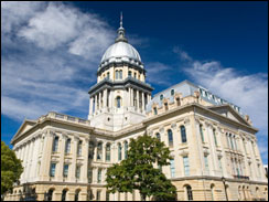 Illinois capitol in Springfield