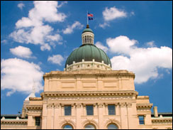 Indiana capitol in Indianapolis