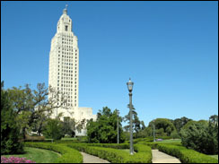 Louisiana capitol in Baton Rouge