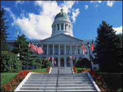 Maine capitol in Augusta
