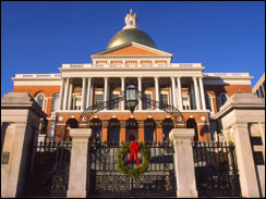 Massachusetts capitol in Boston