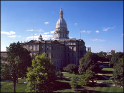 Michigan capitol in Lansing