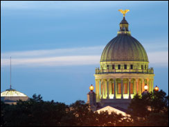 Mississippi capitol in Jackson