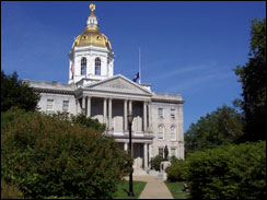 New Hampshire capitol in Concord