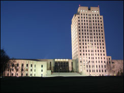North Dakota capitol in Bismarck