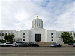 Oregon capitol in Salem