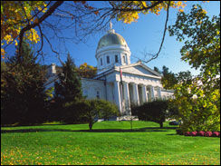 Vermont capitol in Montplier