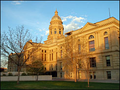 Wyoming capitol in Cheyenne
