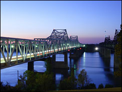 Mississippi River Bridges near Vicksburg