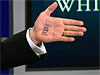 WH's Gibbs Makes Fun of Palin's Palm Notes